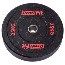 Диск для штанги HI-TEMP с цветными вкраплениями D51 мм PROFI-FIT 25 кг