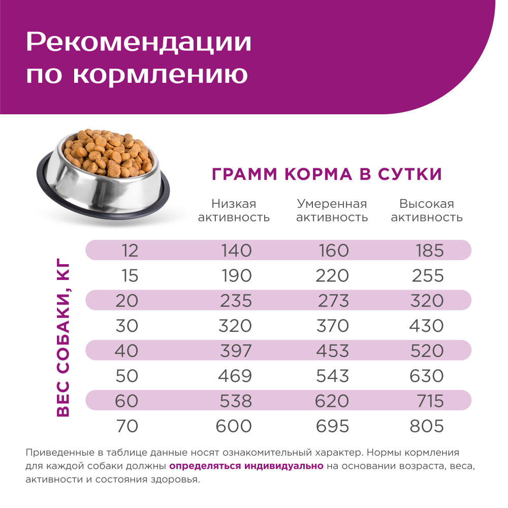 Корм сухой для взрослых собак крупных пород, премиум полнорационный комплекс, для городских собак, с говядиной, 2,5 кг, QUATTRO