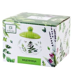 Медовница " " d=13,5см. h=11,5см. v=500мл. (керамика) (подарочная упаковка)