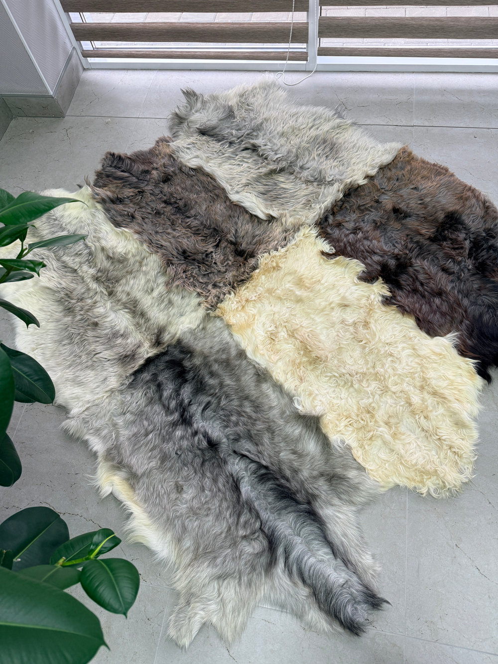 Ковер шкура козья Меховой
