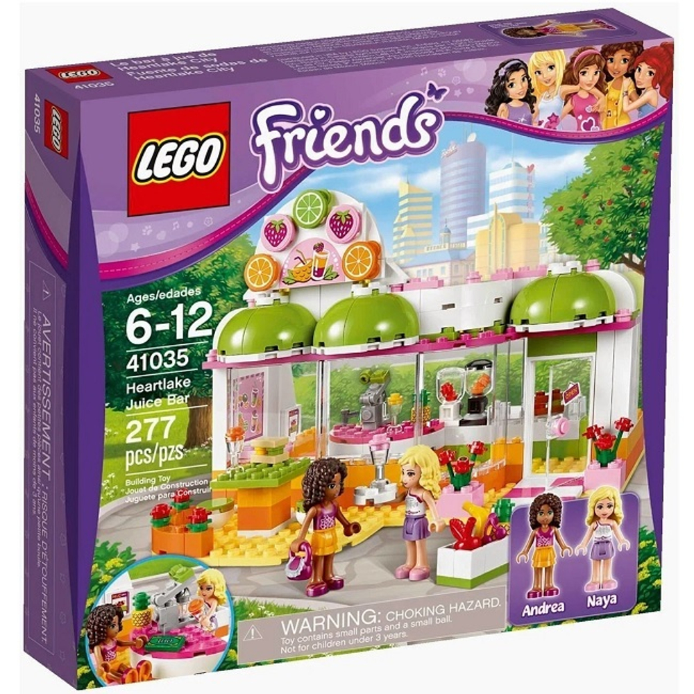 Конструктор LEGO Friends 41035 Хартлейк Сок-Бар, 277 деталей, 2 мини-фигурки