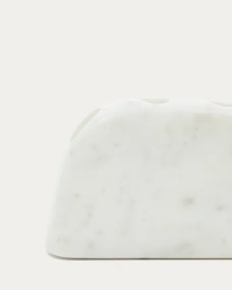 Signe большой подсвечник из белого мрамора 10 см