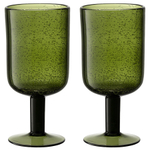 Набор бокалов для вина flowi, 410 мл, темно-зеленые, 2 шт.