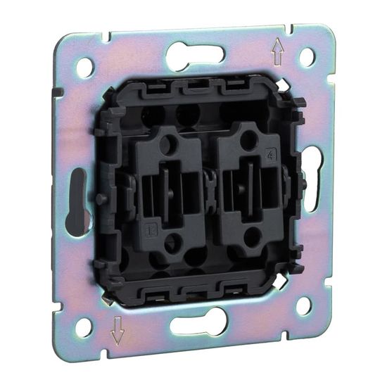 Выключатель ROUND 2 кл перекрестный (переключатель) 10А с/у перламутр KRANZ