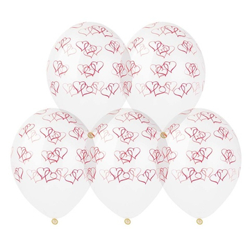 Латексный шар-кристалл «Сердца двойные», 36 см