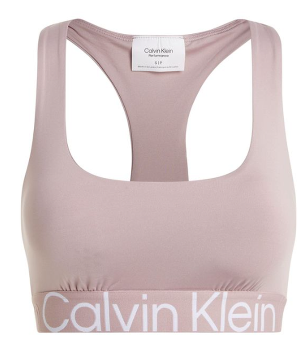 ТОП теннисный Calvin Klein Medium Support Sports Bra - серый