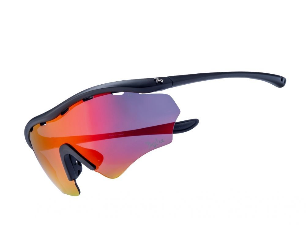 Спортивные очки с диоптриями 720armour RiderB7 / Matte Black / Smoke Full Red Ti Lens