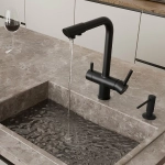 Смеситель для кухни WasserKRAFT A8367 черный