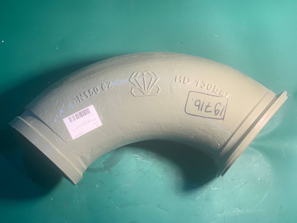 Второе колено DN150 (205-168 мм) PM / KCP / JJ / EVER (ZX-SK) - ширина фланца 22 мм