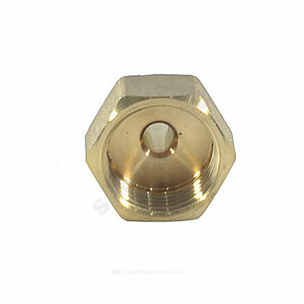 Переходник штуцерный латунь неразъемный для шланга Дн 12х1/2" ВР SantechSystems