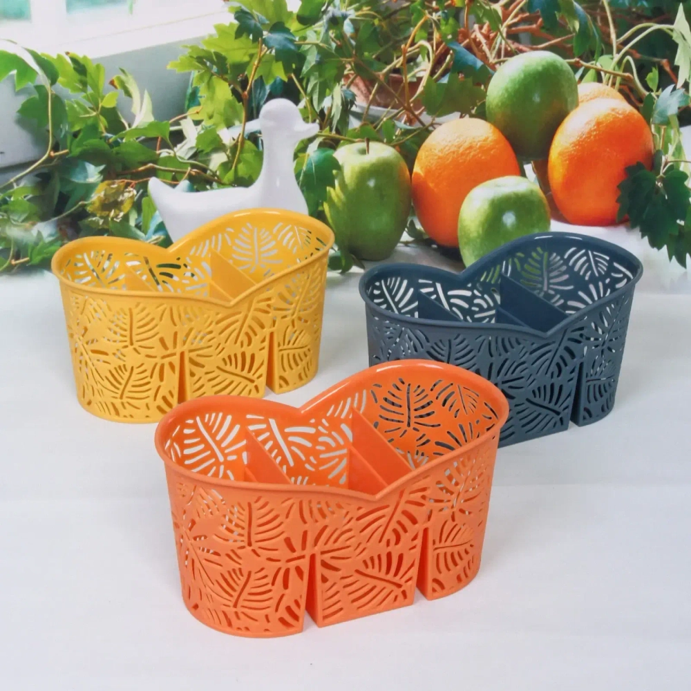 Подставка для столовых приборов «Папоротник» 3секции 19,5*11*10см