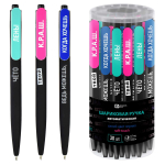 Ручка шариковая синия 0,7мм "Фразы с характером" (Феникс+)