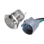 Кнопка с подсветкой, 22 мм, 12 В, 18А (10269249)