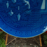 Коллекционная фарфоровая тарелка из рождественской серии