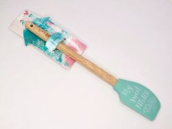 Силиконовая лопатка «Мята» на формовой подложке, 9.6 × 30 см