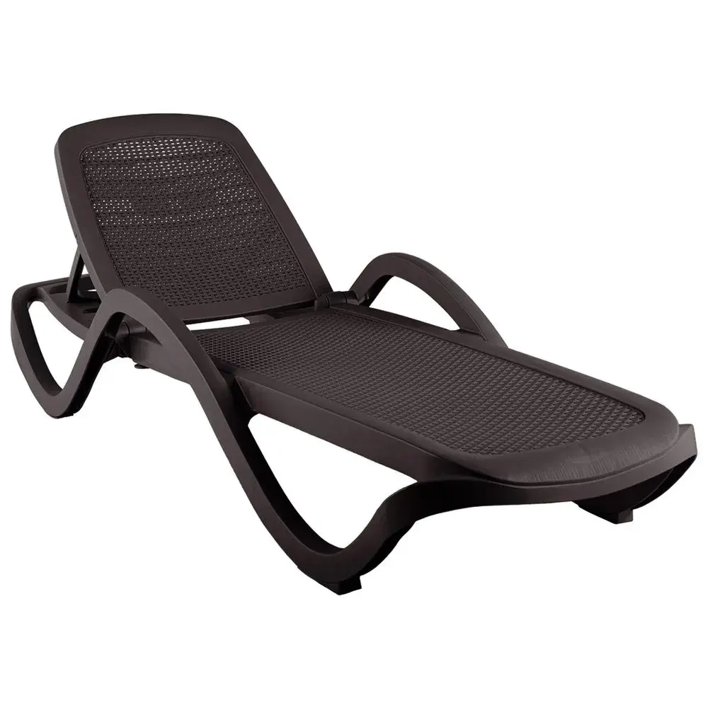 Шезлонг CAPRI плетеный шоколадный 1940х310мм