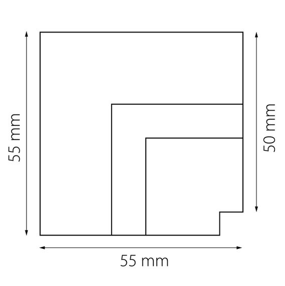 Коннектор L-образный встраиваемый Lightstar Linea 506337
