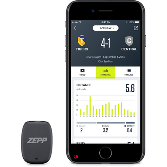 3D-датчик для игры в футбол Zepp Football Soccer (Black)