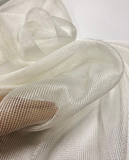 Тюль-сетка однотонная арт.Male col.cream (высота 300 см, Турция)