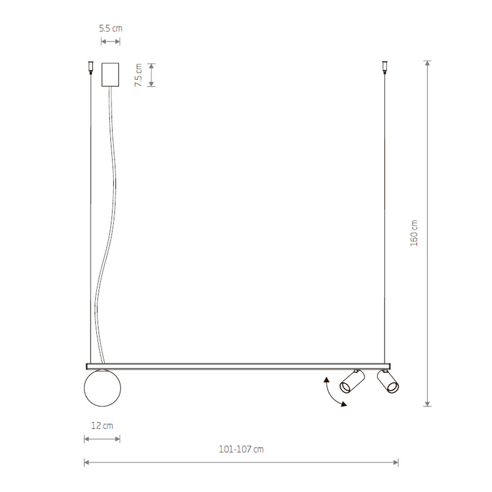 Подвесной светильник спот Nowodvorski Fourty Surface III White 11445