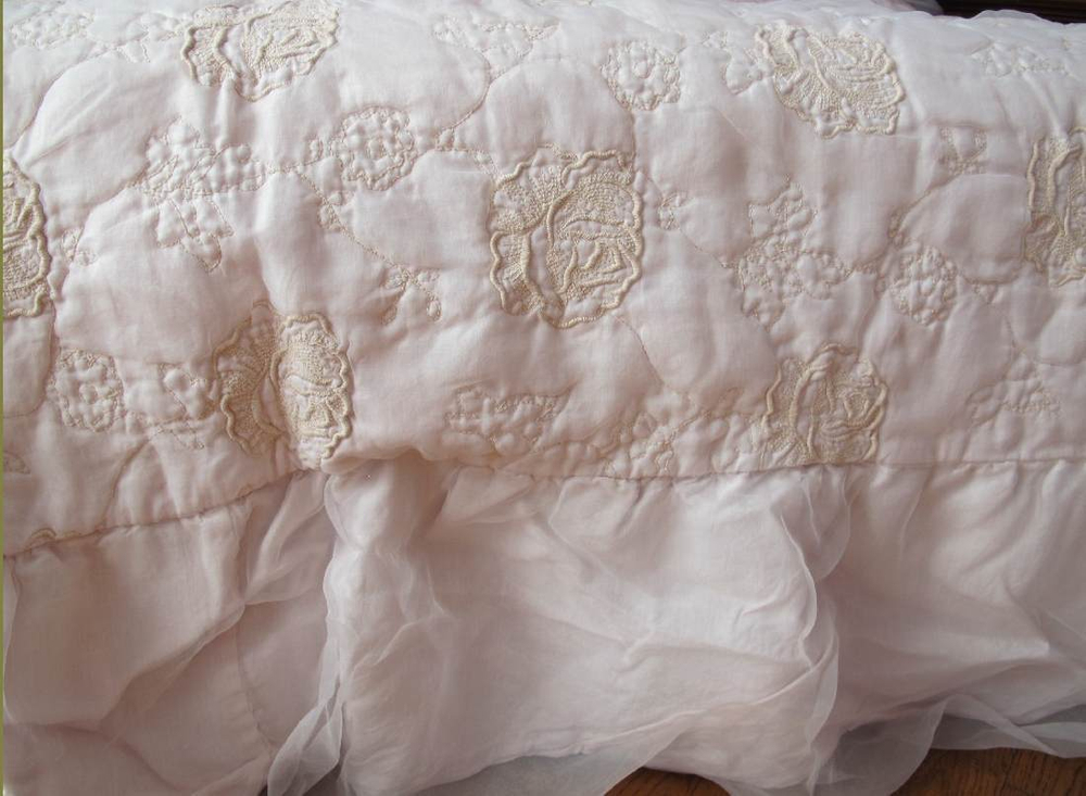 Покрывало 270х270 Arte Pura AP2.984-415 Peonia Old бледно-розовое