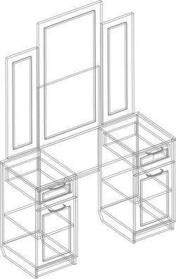 Стол туалетный "Филадельфия" СФ-06