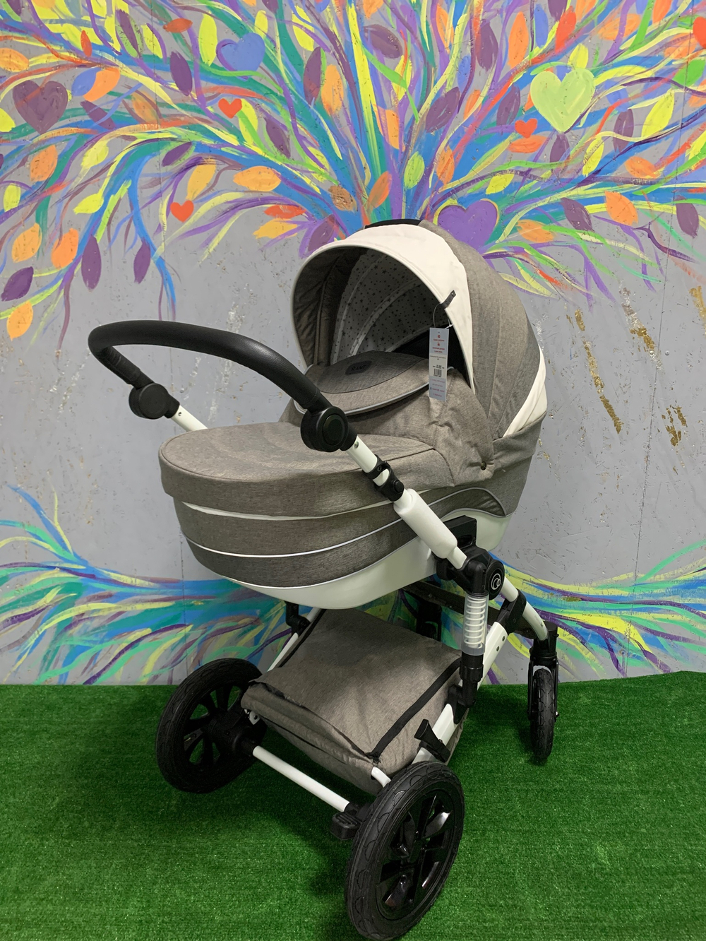 Коляска детская "BALLADA" RA208 3 in 1 grey