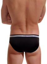 Мужские трусы-слипы с резинкой в полоску (Размер: XXL) (Цвет: белый)