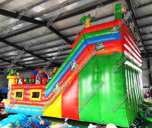 Коммерческий надувной батут "Дружная компания", с окнами по бокам 8*6*6 м