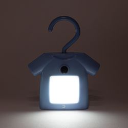 Ночник - светильник светодиодный ЭРА NLED-485-1W-SW-BU на батарейках с выключателем голубой | Ночники