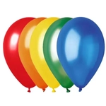 Воздушные шары 5 шт, 10»/25см Радуга цвета (микс)