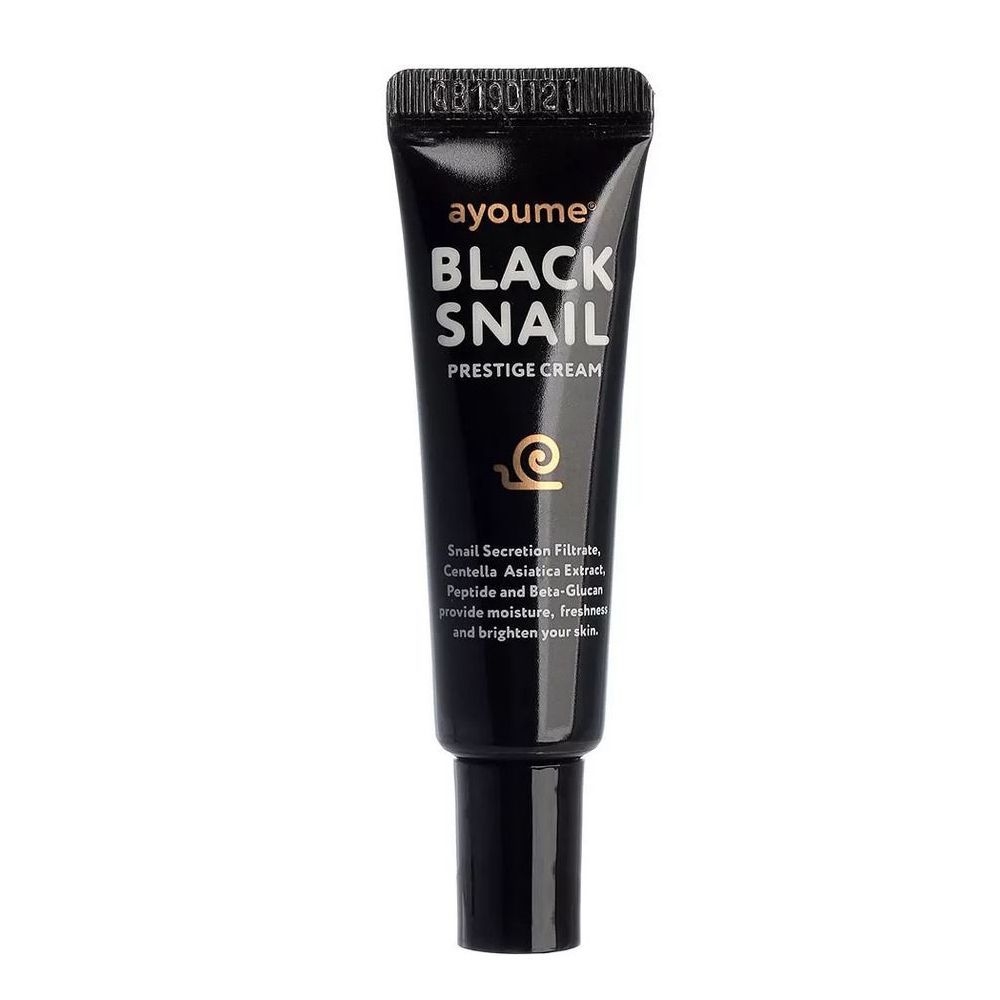 Ayoume 90% Black Snail Prestige Cream крем для лица с 90% муцина черной иберийской улитки