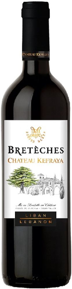 Вино Бретеш де Шато Кефрайя Руж  сух.крас. 0.75л.13,5% Ливан