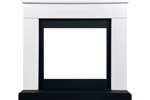 Каминокомплект Bergen 23 CRM (Разборный) - Белый с черным с очагом 5D V-ART 25
