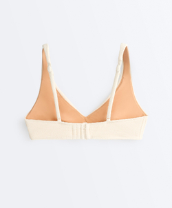 OYSHO Топ бикини халтер Crinkle, экрю