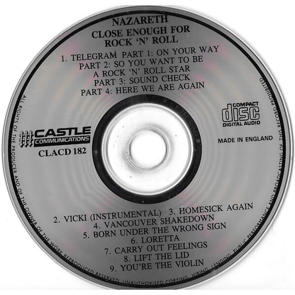Nazareth / Close Enough For Rock 'N' Roll (CD)