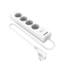 Сетевой фильтр удлинитель Philips CHP2145WC/51 с четырьмя стандартными розетками EU, с заземлением и защитой от перегрузок, 5 м, белый