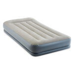 Кровать надувная Intex, 191х99х30 см, 64116ND, нас встроен, электр, флок, с ребром жесткости, 136 кг