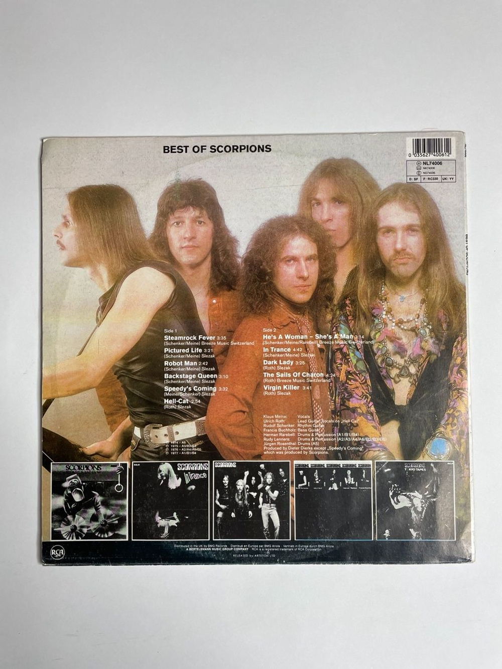 Винтажная виниловая пластинка LP Best Of Scorpions Vol 1 (СССР 1991)