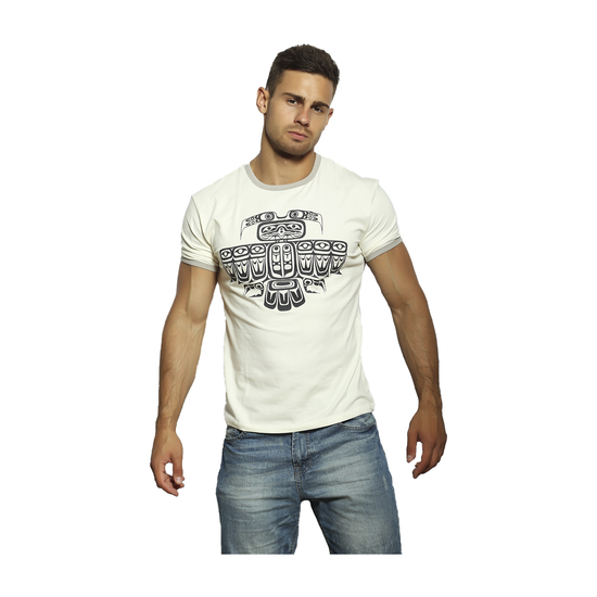 Мужская футболка бежевая Scandaloso 050331m-EP