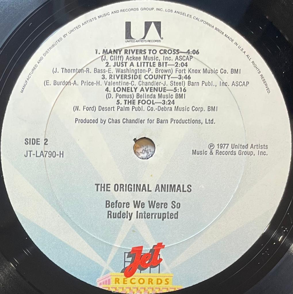 The Original Animals - Before We Were So Rudely Interrupted (США 1977г.)
