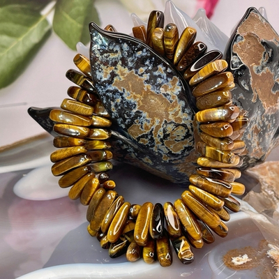 40732 Тигровый глаз Браслет палочки 5*13мм