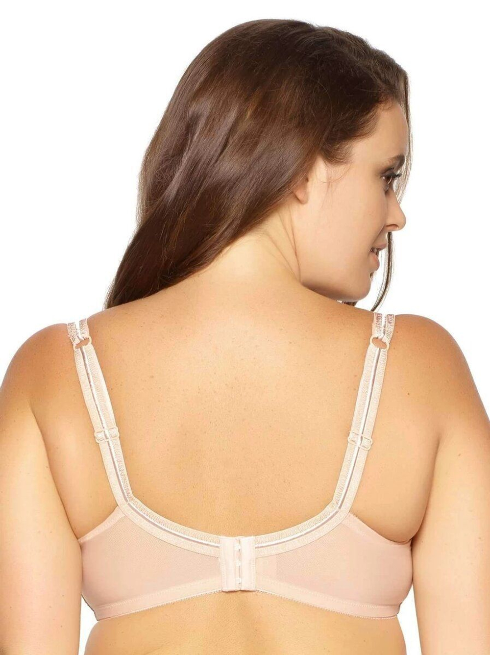 Романтичный бюстгальтер-балконет с мягкими чашками (Размер: 80E) (Цвет: грязно-розовый)