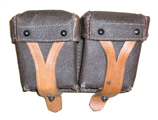 Подсумок для патронов винтовки Мосина, кирзовый. Оригинал СССР