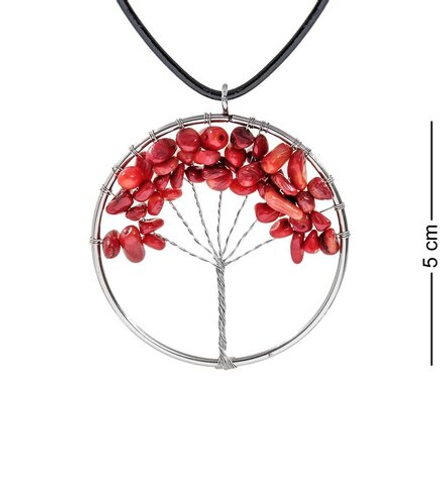 NP-02/6 Кулон с камнями «Коралл»