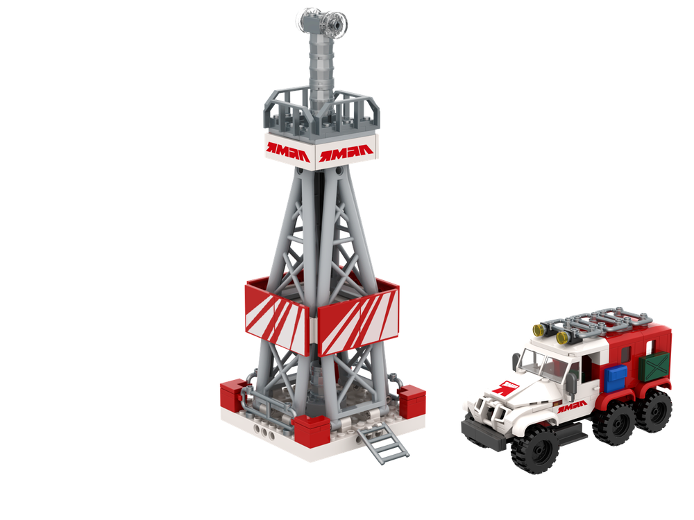 Конструктор «Буровая вышка и Трэкол» (RU-NU-3) – 360 деталей