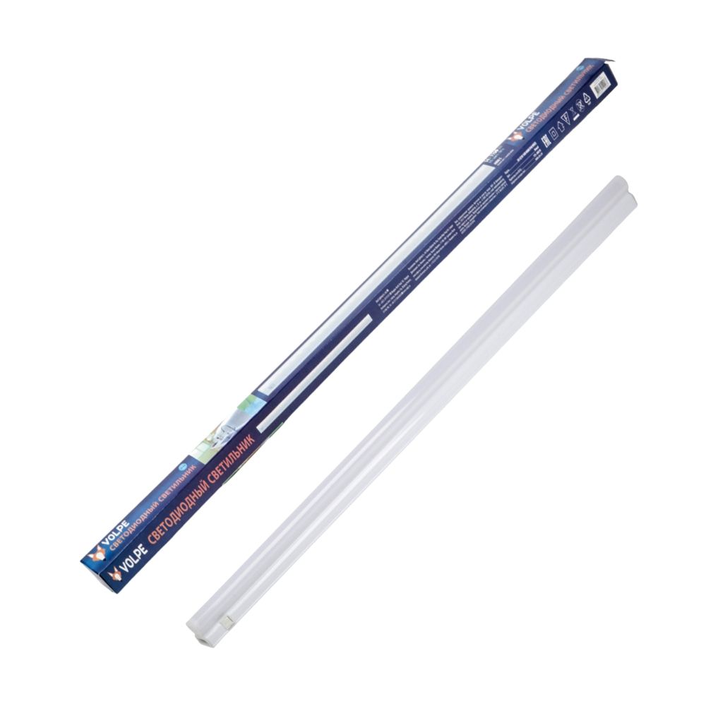 ULI-Q150 5W-4000K IP40 WHITE Светильник линейный светодиодный аналог Т5. 220В. с выключателем. Кабель и крепление в-к. Белый свет 4000K. Корпус белый. TM Volpe