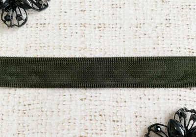 Тесьма окантовочная 3с235, ш. 1,8 см, 4,28г/м, пр-во Беларусь, тёмный хаки