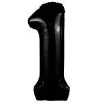 Шар фольгированный Цифра 1 101 см (Черный)