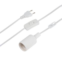 Светильник для растений ЭРА FITO-Holder E27 5 м с проводом и выключателем для фитоламп с цоколем Е27 | Светильники для растений